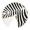 thumbnail image 3 of Bingfone Christmas Tree Skirt Mat Christmas Decoration Interior -Zebra, 3 of 8