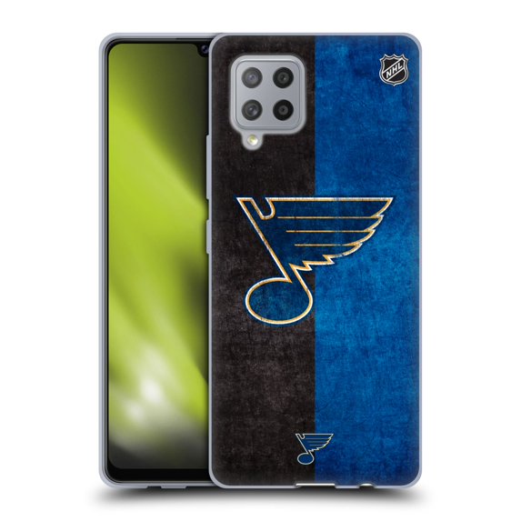 Head Case Designs Officially Licensed NHL St Louis Blues Half Distressed Soft Gel Case Compatible with Samsung Galaxy A42 5G (2020)