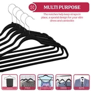 Lux Decor Collection Black Velvet Hangers Space Saving and Non-Slip Hangers - 30 Pack