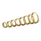 thumbnail image 5 of Pendientes de oreja blancos s925 de círculo liso de varios tamaños con personalidad de Europa y Estados Unidos, pendientes de moda dorados para mujer, 5 of 6