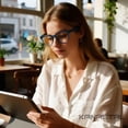 thumbnail image 3 of KANASTAL Oversized Blue Light Blocking Glasses Women Men TR90 Anti-Glare UV400 Protection for Office Gaming Study Deep Blue Frame, 3 of 7