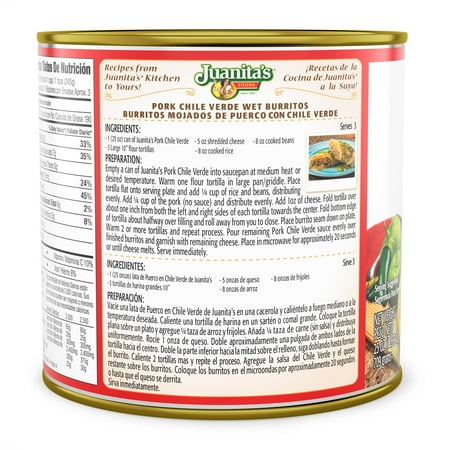 Juanita's Foods Pork Chile Verde, 25 oz Can