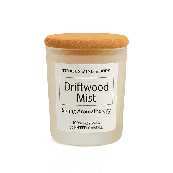 Driftwood Whisper Scented Aromatherapy Candles with Pure Soy Wax and Essential Oils