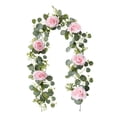 thumbnail image 2 of Guirnalda de flores artificiales, versátil decoración para bodas, enredadera floral, enredadera de rosas artificiales para centros de mesa festivos,, 2 of 8