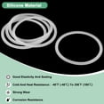 thumbnail image 2 of Uxcell 5-Pack Silicone O-Rings Gasket, Φ108 119mm OD O-Rings Seal Gasket for Compressor Valves Pipe Repair, 2 of 6