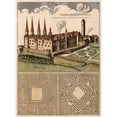 thumbnail image 3 of Unknown 19x24 Black Modern Framed Museum Art Print Titled - Castle and Maze I, 3 of 5
