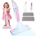 thumbnail image 1 of Fregona en aerosol para niños Lullulii Fun & Functional con botella de aerosol rosa, 1 of 8