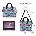 thumbnail image 3 of FORMRS 16" Laptop Bag Carrying Sleeve Case with Handle Travel Shoulder Briefcase, Red Truck Pattern, 3 of 8