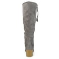 thumbnail image 4 of Journee Womens Sanora Wide Calf Stacked Heel Riding Boots, 4 of 10