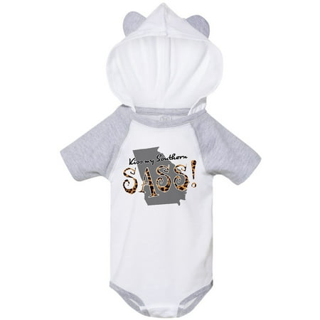 

Inktastic Georgia Kiss my Southern Sass! in Leopard Print Gift Baby Girl Bodysuit
