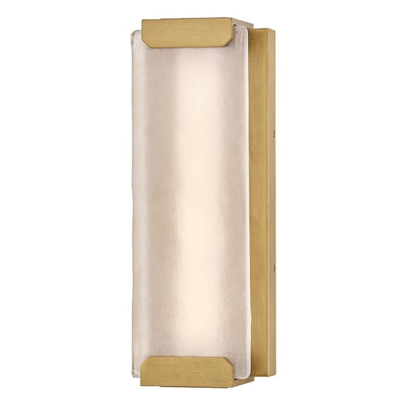 28974HB Hinkley Lighting Zayde - 8W LED Outdoor Medium Wall Mount Lantern-16 Inch Tall and 6 Inch Wide-Heritage Brass Finish