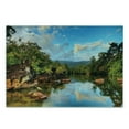thumbnail image 3 of East Cutting Board, View of the Tropical Jungle River at the Beach of Masoala National Park in Madagascar, Decorative Tempered Glass Cutting and Serving Board, Small Size, Multicolor, by Ambesonne, 3 of 5