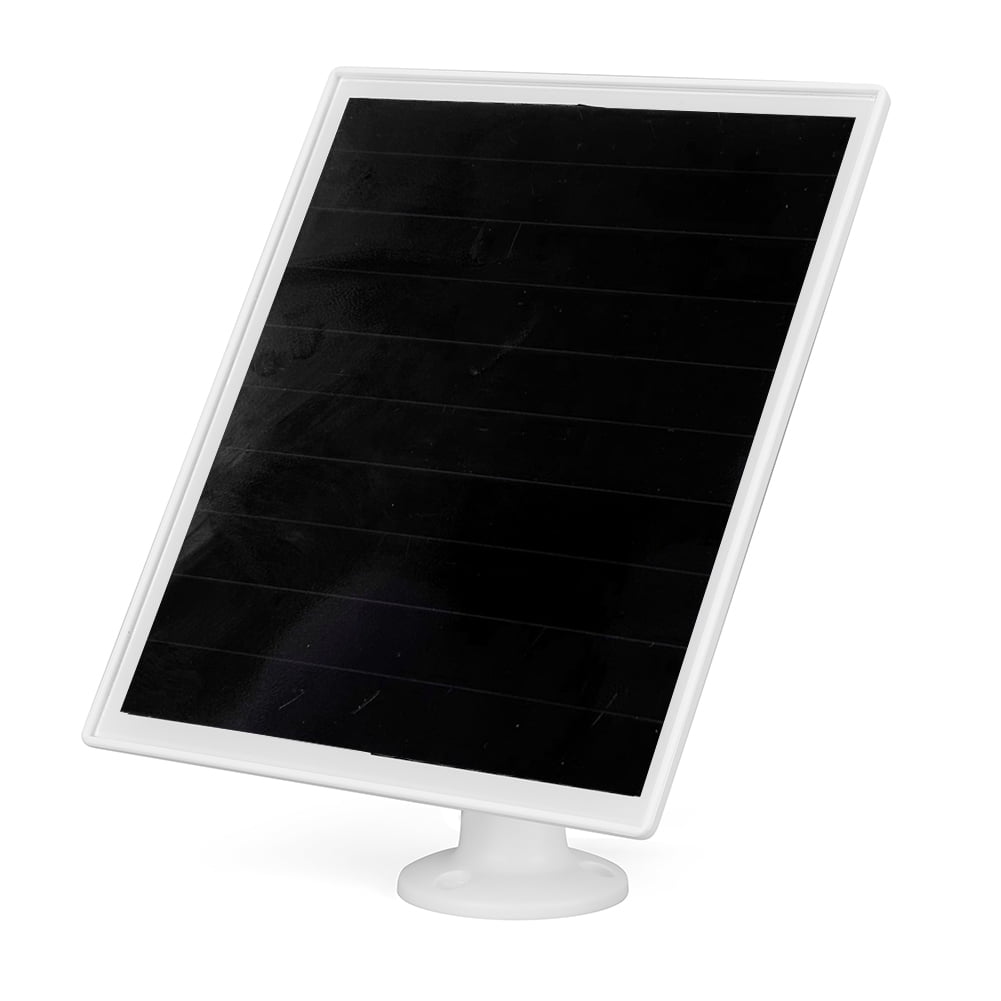 20W 5V IP65 Shingled Solar Charger Panel, 24% Conversion Type-C Solar Power Board for Smart Doorbells (White)