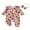Pink, variant on Suealasg Baby Girls Christmas Outfits Long Sleeve Gingerbread Man Print Full Length Jumpsuit Bodysuits Headband Infant Girls 2Pcs Fall Coming Home Clothes
