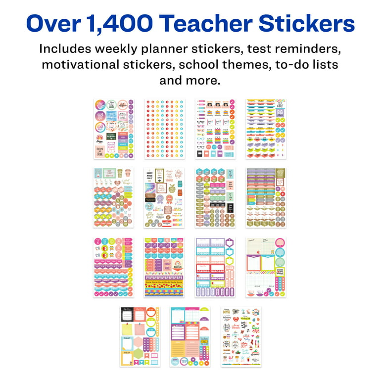 12 Motivational Stickers, School Stickers, Well Done, Inspirational Stickers,  Motivational Labels, School Labels, Back to School, Motivate 