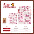thumbnail image 3 of Naloa Breast Cancer Pink Ribbons Awareness (2) Drawstring Christmas Bags, 3D Xmas Gift Bags, Christmas Wrapping Bags, Xmas Goodie Bags, Treat Pouch Bags, Party Favor Bags-Small, 3 of 9