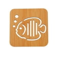 thumbnail image 1 of WREESH Wood Hollowed Wooden Cup Mat Table Mat Pot Mat Bowl Mat, 1 of 7