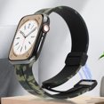 thumbnail image 1 of Correa de silicona para Apple Watch (38 mm/40 mm/41 mm camuflaje verde militar), 1 of 8