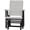 Black, Light Gray, variant on DutchCrafters Modern Horizontal Slat High Back Poly Glider Outdoor Patio Chair