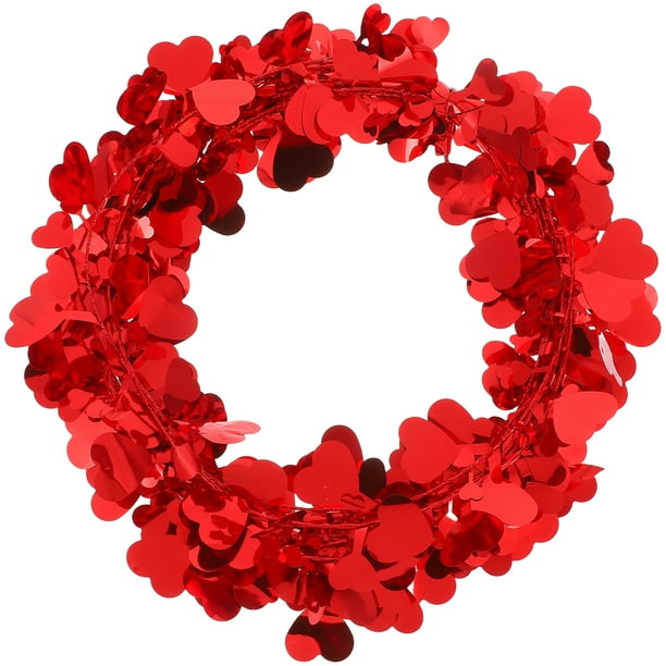 Guirnalda de corazones para decoración de fiestas, San Valentín, romántica, para el jardín, aniversarios y fiestas