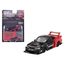 Nissan "LB-Super Silhouette" S15 SILVIA RHD (Right Hand Drive) Red and Black "ADVAN" Ltd Ed 1/64 Diecast Model Car by Mini GT