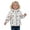 1-375Beige1140, variant on CAIVO Child Boys Girls Winter Coats Hooded Jacket Wear Kids Thicken Windproof Zipper Warm Outwear Long Sleeve Trendy Outerwear