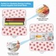 thumbnail image 5 of Plastic Pencil Box Large Capacity Pencil Boxes Clear Boxes with Snap-Tight Lid Stylish Office Supplies Storage Organizer Box Strawberry and Pink Polka, 5 of 7