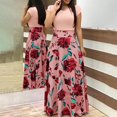 thumbnail image 1 of TIMIFIS Robe Maxi d'Été pour Femmes, Imprimé Floral, Décontractée, Fluide, Maxi Fluide, Robe de Plage pour Fête, 1 of 6