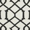 thumbnail image 4 of SAFAVIEH Dhurries Selena Geometric Wool Area Rug, Ivory/Charcoal, 6' x 6' Square, 4 of 5
