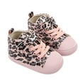 thumbnail image 3 of Shenmeida 1Pair Baby Girls Boys Leopard Print Soft Sneakers Soft Sole High-Top Ankle Infant for Daily Wear, 3 of 8