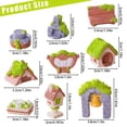 thumbnail image 3 of Miniature Figurines Garden Accessories Terrarium Decor10Pc Garden Accessories Set Resin Mossy Cottage & Rustic Scene Decor for Diy Terrarium & Desk Decor, 3 of 4