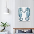 thumbnail image 3 of Nawypu  Carved Coastal Seahorses Pair Aqua Beach Sea Life Wall Art, 3 of 4