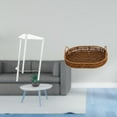 thumbnail image 2 of Nightstand Acrylic Side Table Wicker Basket Space Saving Design for Bedroom Living Room Home Use, 2 of 8