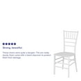 thumbnail image 5 of Flash Furniture 2 Pack HERCULES PREMIUM Series White Resin Stacking Chiavari Chair, 5 of 14