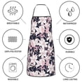 thumbnail image 6 of Easygdp Lilies Flowers Apron Waterdrop Resistant with 2 Pockets,Oil Resistant Cooking Kitchen Chef Apron for Women Men, 6 of 7