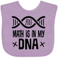 thumbnail image 3 of Inktastic Funny Math is in My Dna Boys or Girls Baby Bib, 3 of 4