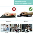 thumbnail image 2 of LQCrafK Mouse Pad with Wrist Support, Ergonomic Mouse Pad with Memory Foam Wrist Rest Cushion, Non-Slip Rubber Base Gaming Mice Pad for Home Office Computer Laptop, Human Skeleton, 2 of 14