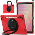 thumbnail image 1 of Samsung Galaxy Tab S11 Ultra2025 Modèle Étui de Protection, Support à 360 Degrés, Support pour Stylet S (Rouge), 1 of 9