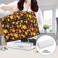 thumbnail image 5 of ZIATUBLE Thanksgiving Fall Sewing Machine Cover Pattern Maple Leaves Sewing Machine Protective Dust Cover Stain Resistant Protect Cover with Pocket Compatible Most Sewing Machine, 5 of 7