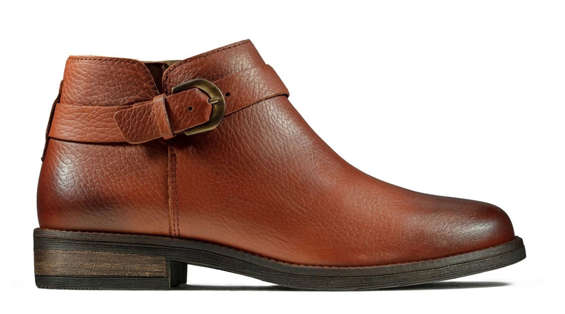 clarks tan leather ankle boots