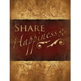 thumbnail image 2 of Grey, Jace 12x14 Black Ornate Wood Framed with Double Matting Museum Art Print Titled - Share Happiness, 2 of 4