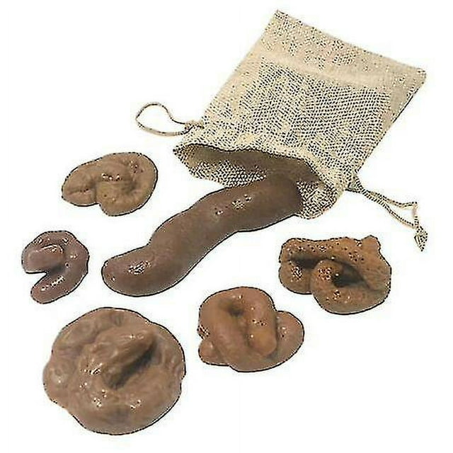 Ensemble de 6 Pcs Réalistes Faux Caca Doux Simulation Faux Caca pour Animaux Blague Jouet drôle-Vinsniv