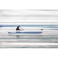 thumbnail image 2 of "Canoe on Calm Lake" Painting Print on White Wood, 2 of 5