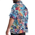 thumbnail image 3 of Atlas Men's Button Down Spread Collar Casual Printed Short Sleeve Summer Beach Unisex Shirts, 3 of 6