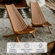thumbnail image 4 of Silla de exterior CleverMade Tamarack plegable de madera de acacia, 4 of 8