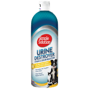 Simple Solution Urine Destroyer Enzymatic Cleaner | Pet Stain and Odor Remover with 2X Pro-bacteria Cleaning Power | 32 Ounces