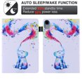 thumbnail image 6 of Allytech for Apple iPad 10th Generation 10.9" Case 2022 with Stand Pencil Holder Card Pockets [Auto Wake/Sleep] Slim PU Leather Magnetic Smart Folio Wallet Soft TPU Shockproof Cover, Rainbow Elephant, 6 of 7