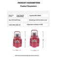 thumbnail image 4 of 24oz Vacuum Insulated Stainless Steel Water Bottle with Cup Lid-White 26-27s, 4 of 5