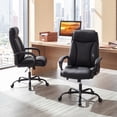 thumbnail image 3 of Giantex Big & Tall Office Chair, rgonomic Computer Chair w/Adjustable Height, Thick Padding & Metal Base, 3 of 8