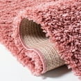 thumbnail image 5 of SAFAVIEH Venus Elijah Solid Plush Shag Area Rug, 6'7" x 6'7" Square, Pink, 5 of 8
